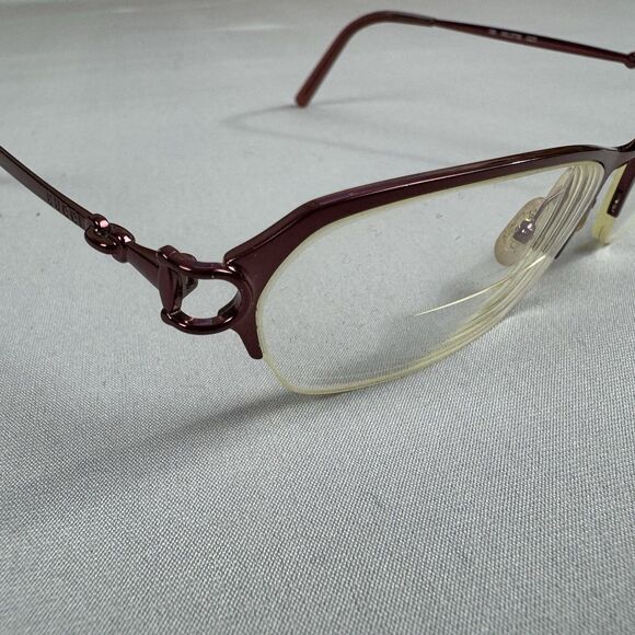 Gucci Eyeglasses 135 GG 2736 Q23 Women’s Burgundy/Bronze Italy Frame Only Rare - Picture 5 of 15